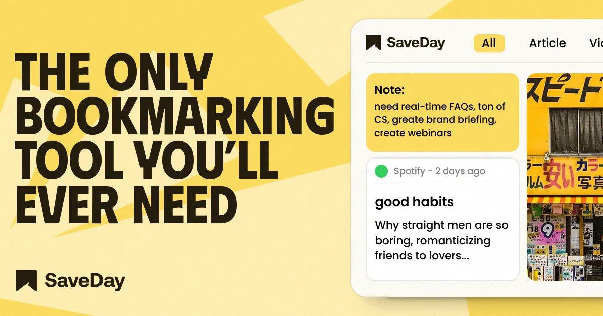 SaveDay - Your knowledge super smart hub