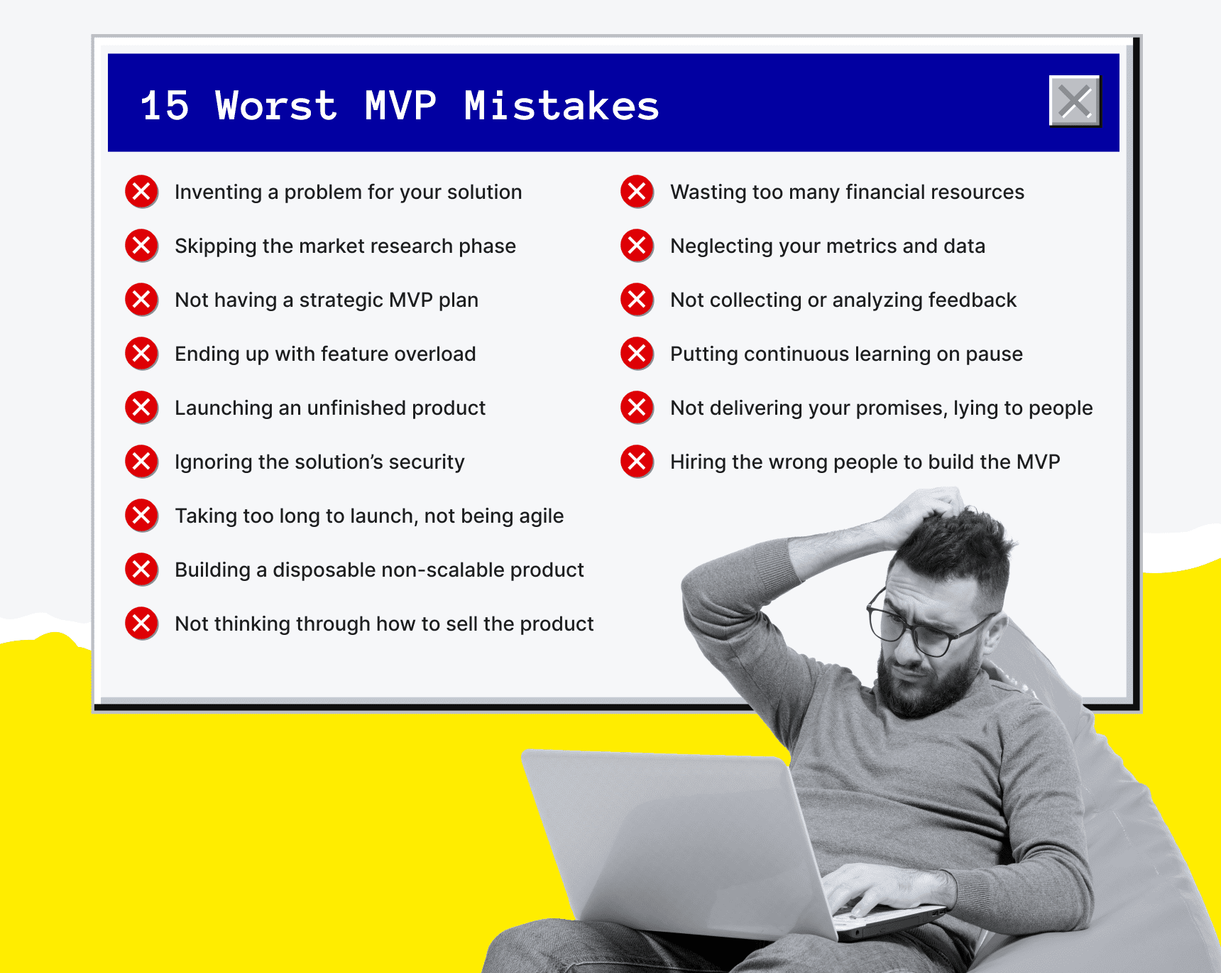15 Mistakes When Building an MVP That Can Kill Your Launch