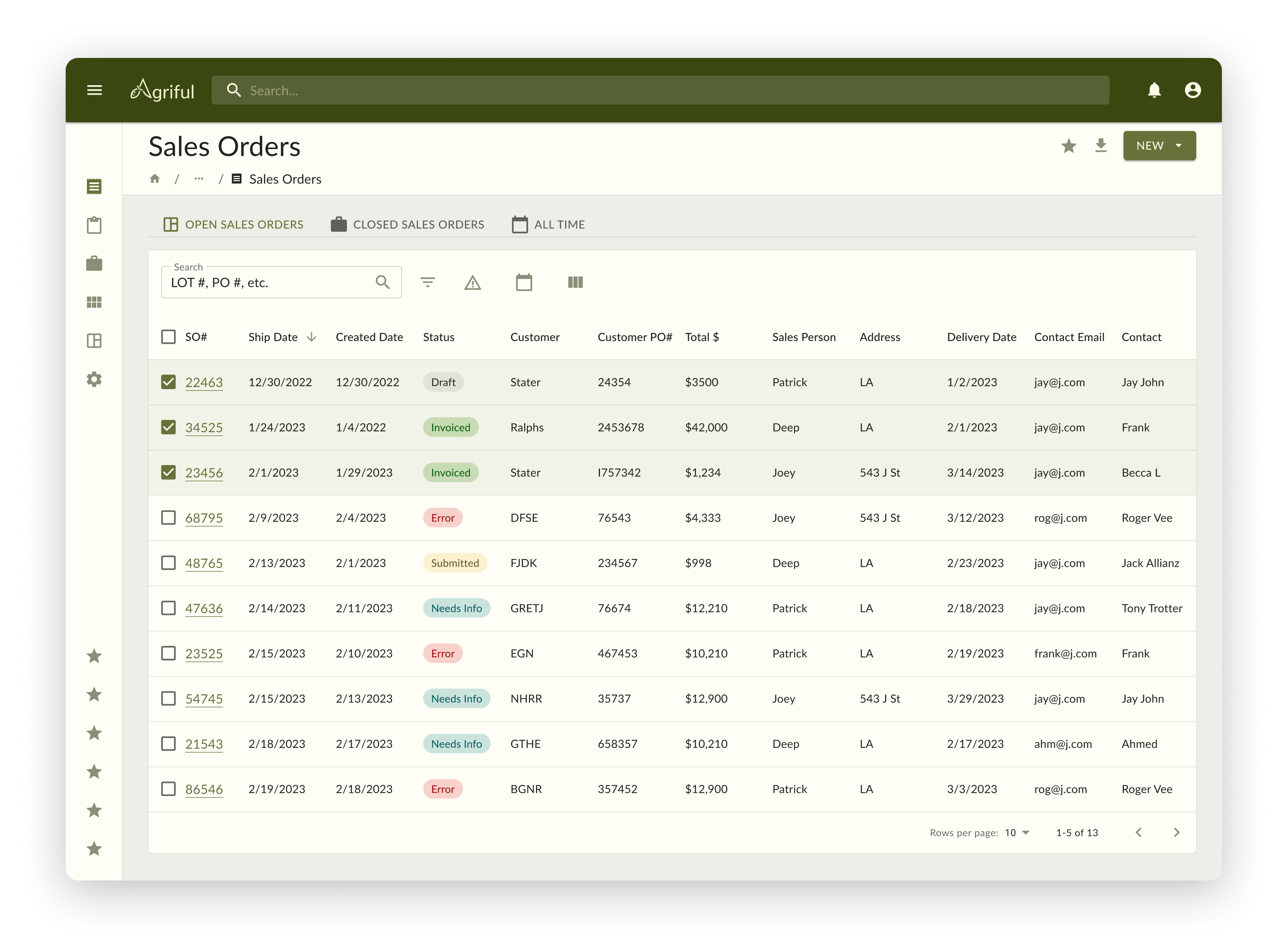 Agriful Software: Features