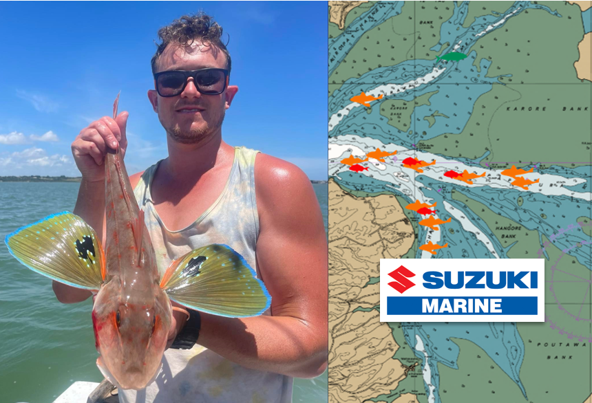 Fishing Report for Manukau Harbour Gurnard Rig Tutorial Video