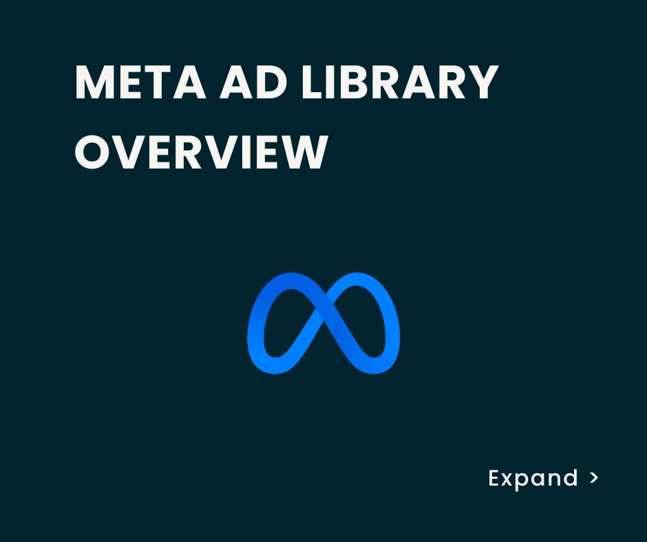 Image showing an infographic of the Meta Ad Library 