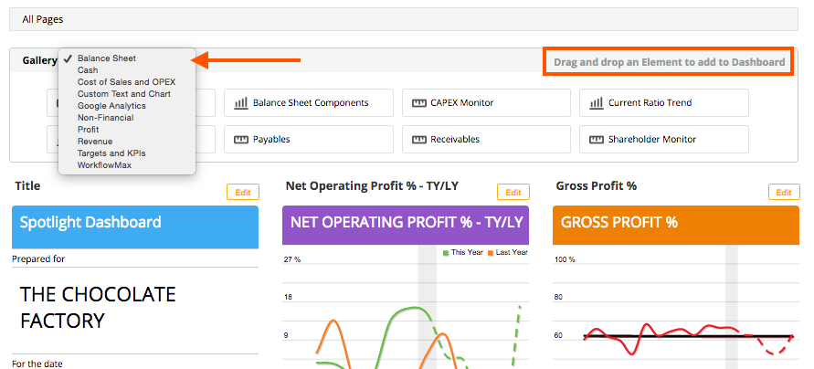 Customising Dashboard Layouts - Spotlight Reporting Help