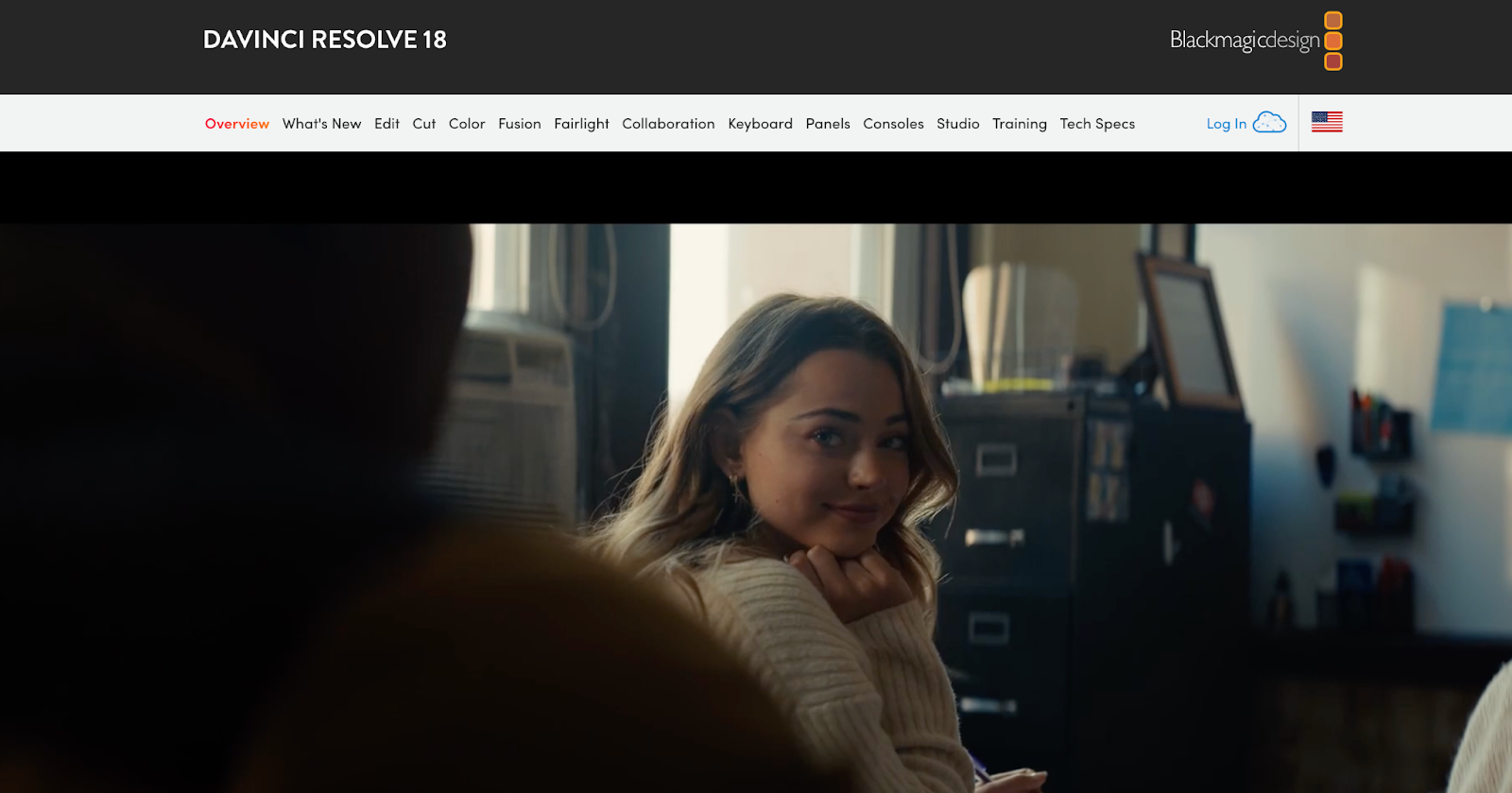 DaVinci Resolve homepage