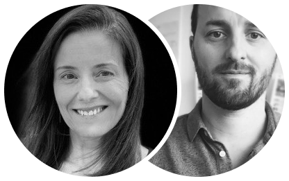 Headshots of Andrea and Ron