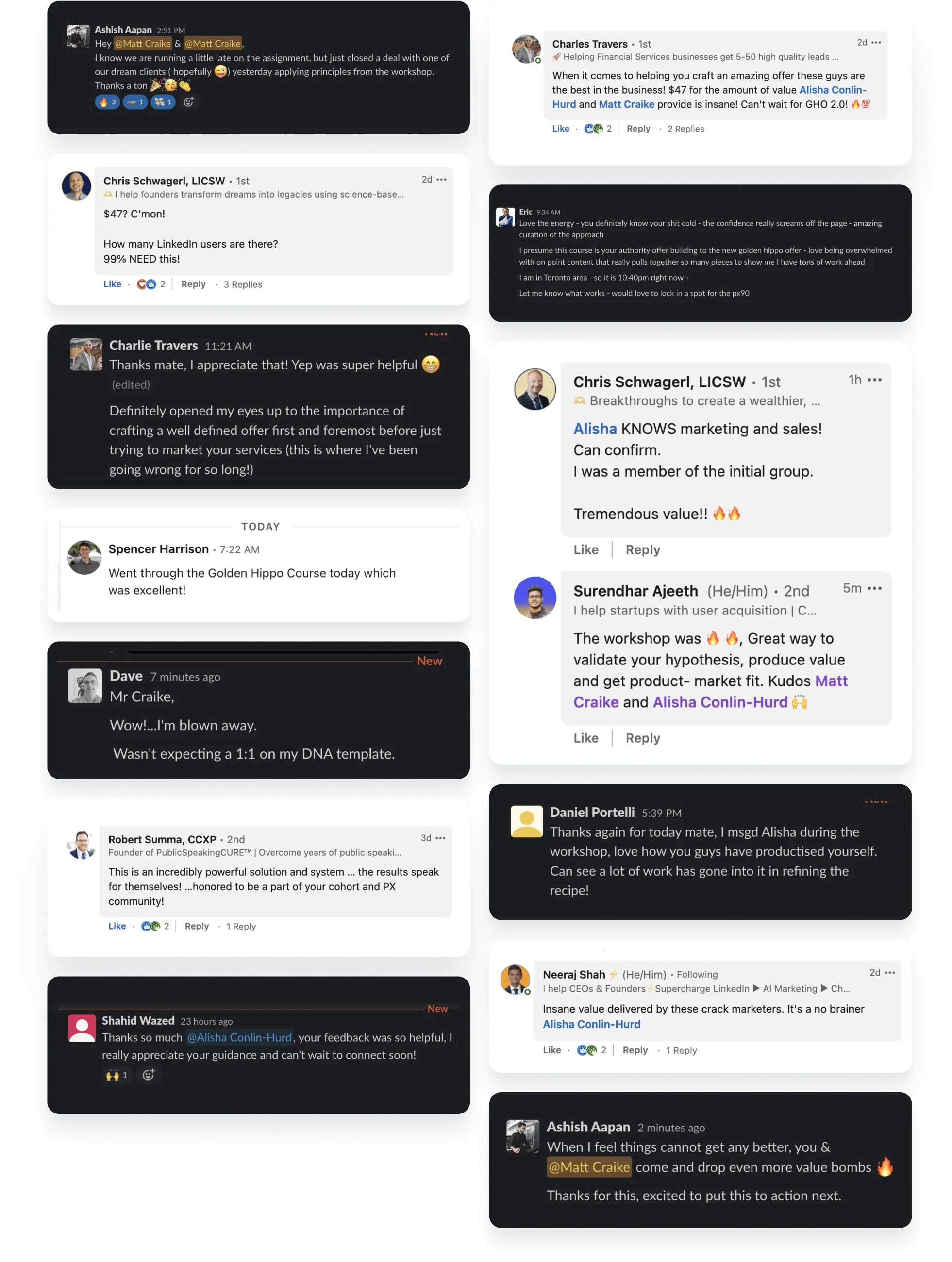 Image of people's good review to Persuasion Experience