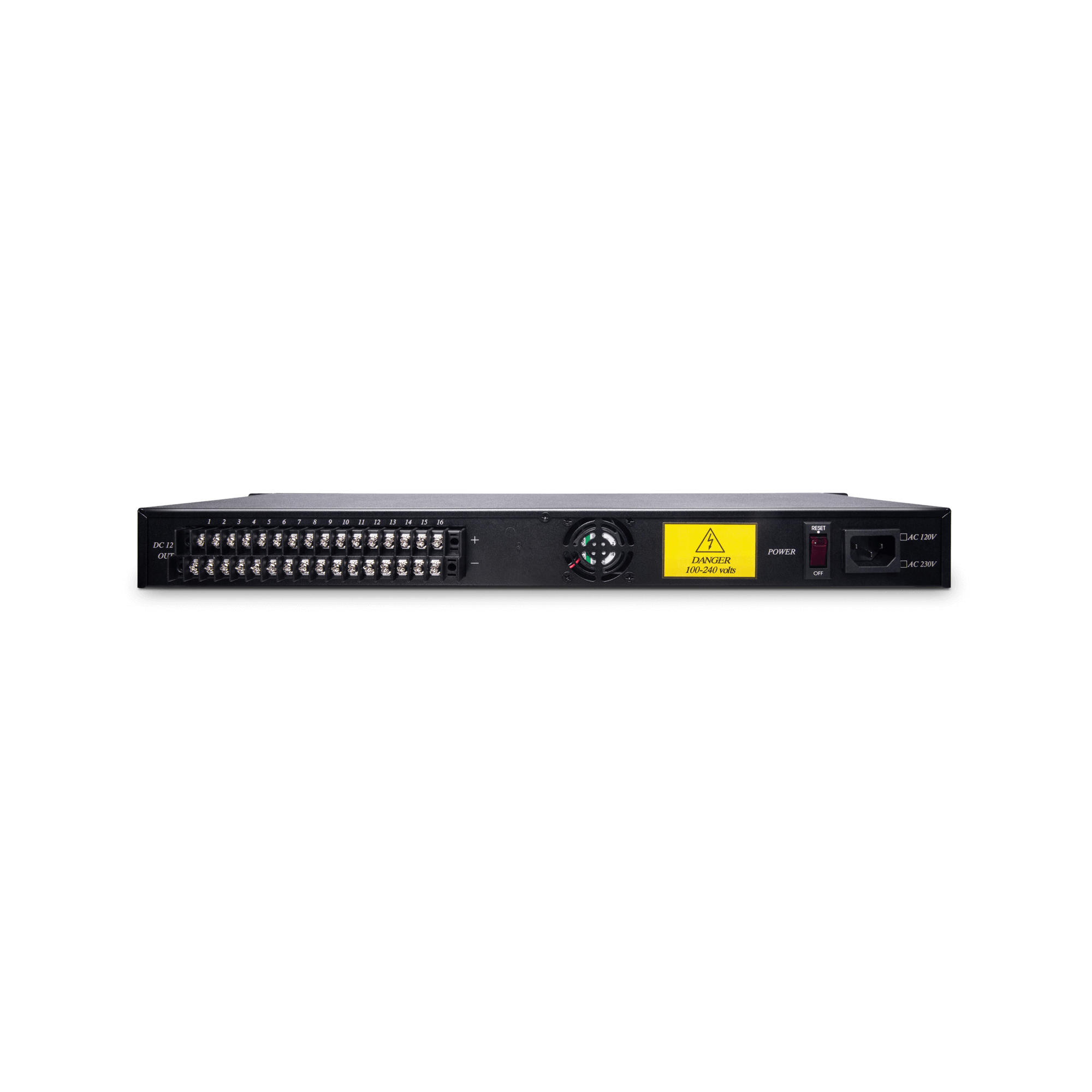 PW1612B16 16 WAY 12V DC 16A POWER SUPPLY WITH PFC SURGE PROTECTION DOSS KAS-DC121616