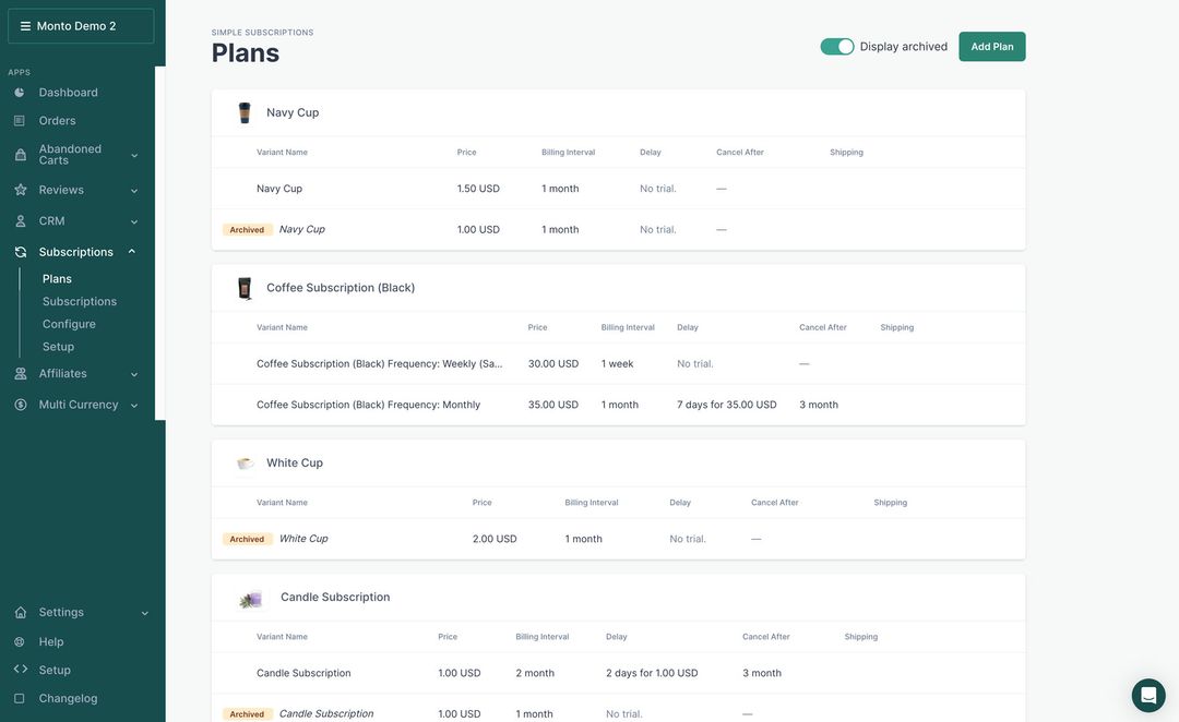 Simple Subscriptions for Webflow | Monto - Powerful Ecommerce Apps