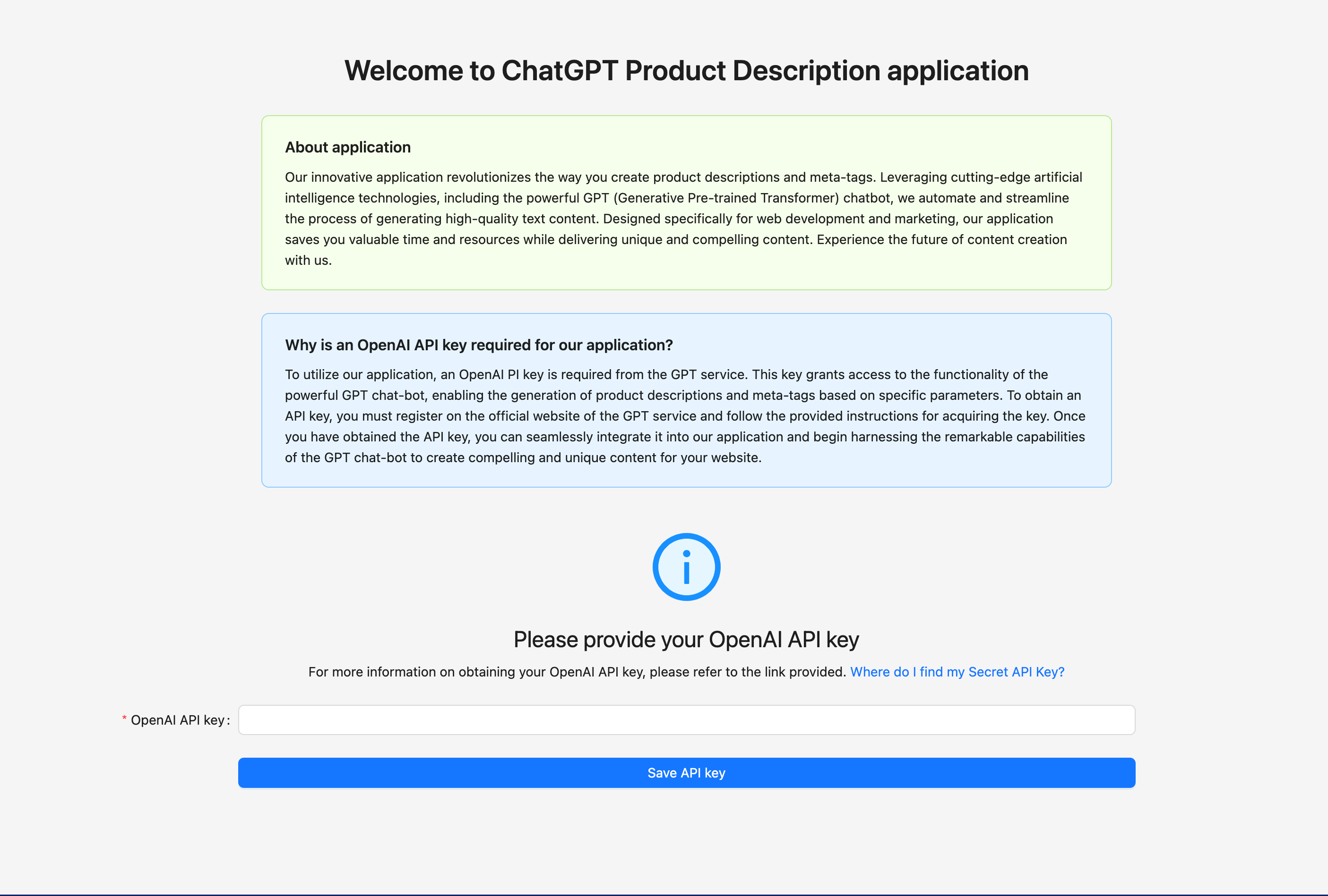 Setup ChatGPT API Key
