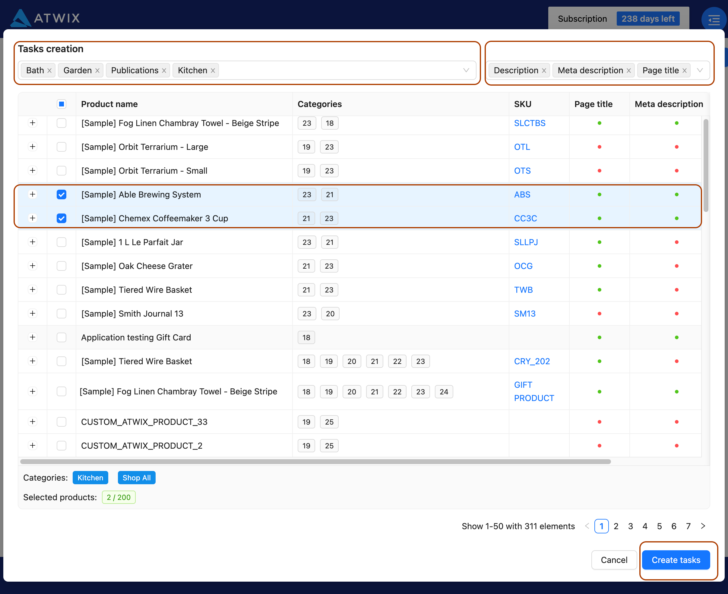 ChatGPT Product Description - window create task