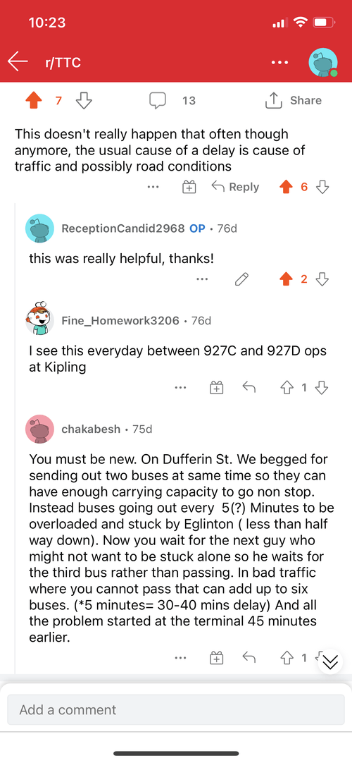 reddit page showing answers to question about dataset.