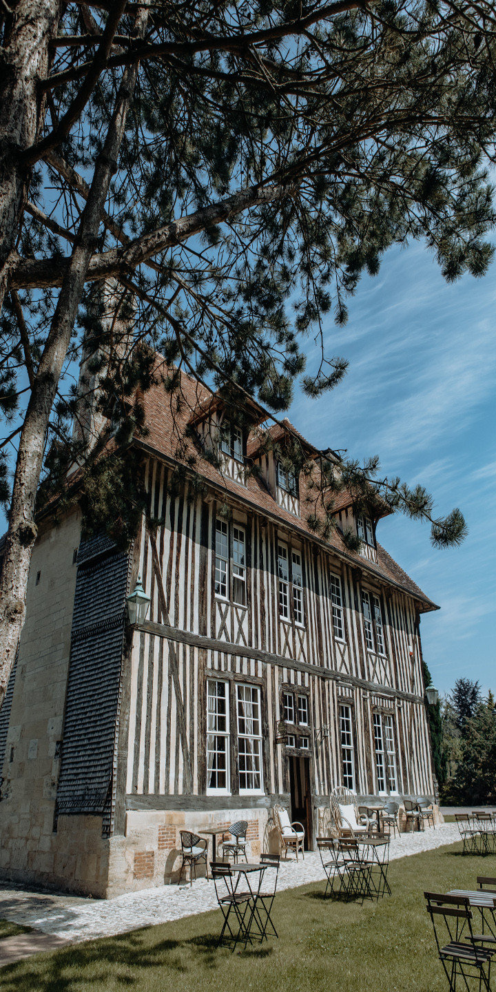 Restaurant extérieur Hôtel Les Manoirs des Portes de Deauville