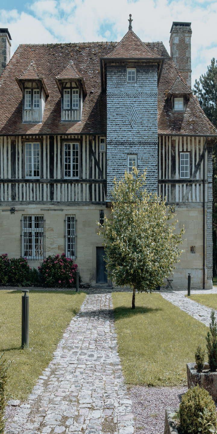 Couloir entrée Hôtel Les Manoirs des Portes de Deauville