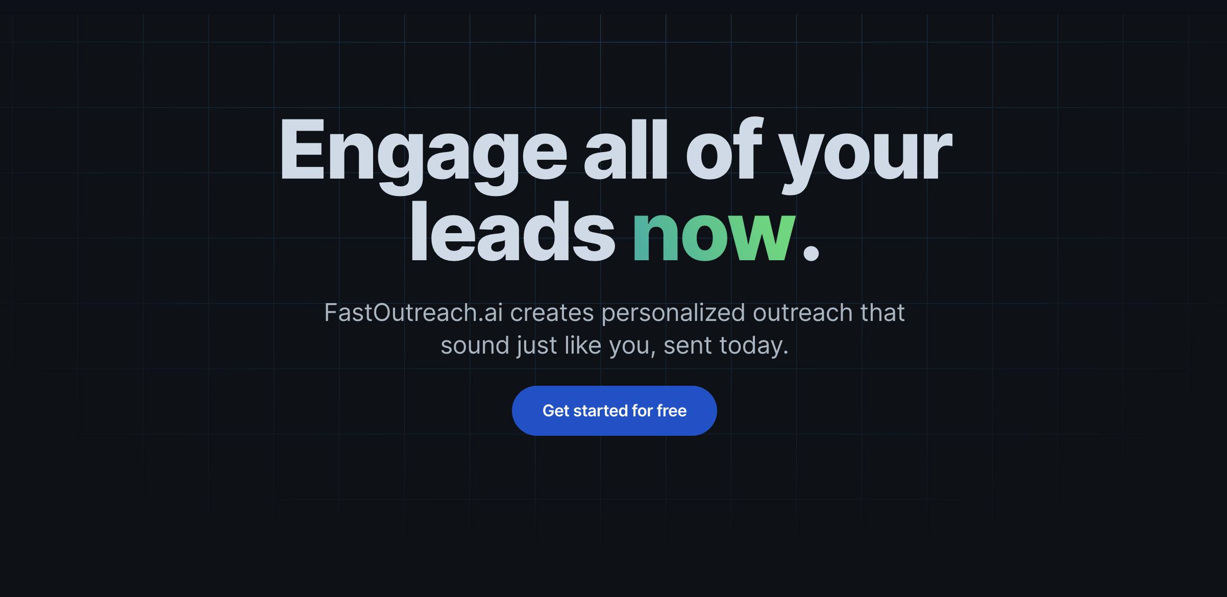 FastOutreach.ai | Brilliant, AI-generated outreach.
