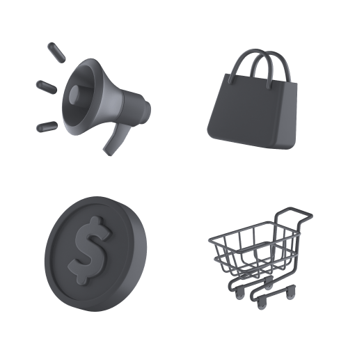 3D Black Friday Mini Icons