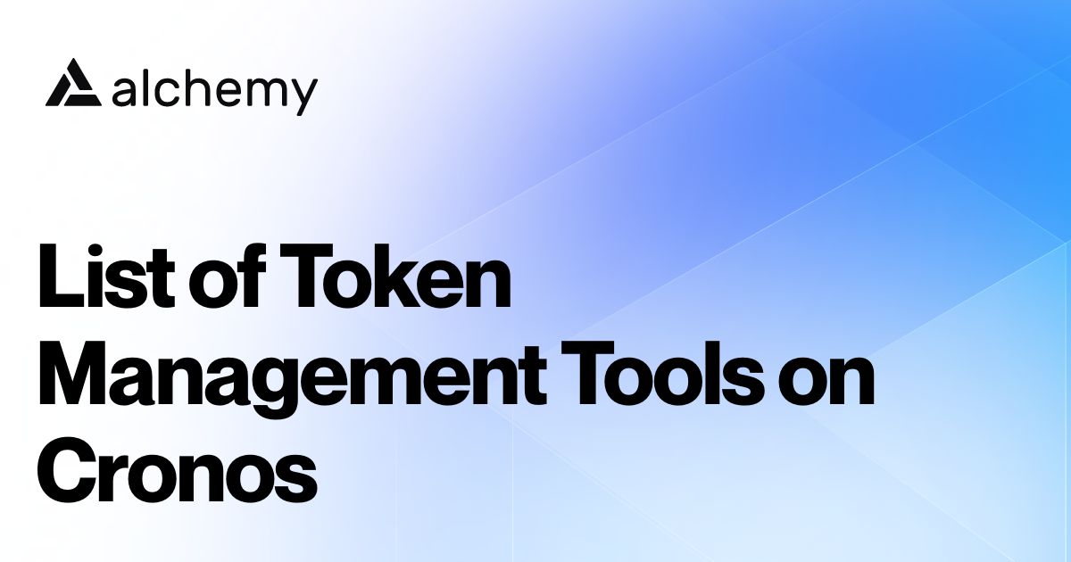 List of 2 Token Management Tools on Cronos (2024)