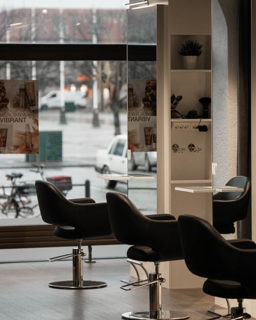 Insida av frisörsalong