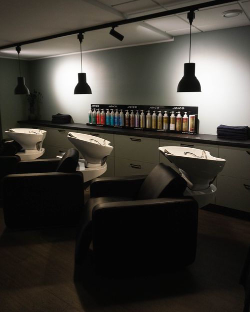 Insida av frisörsalong