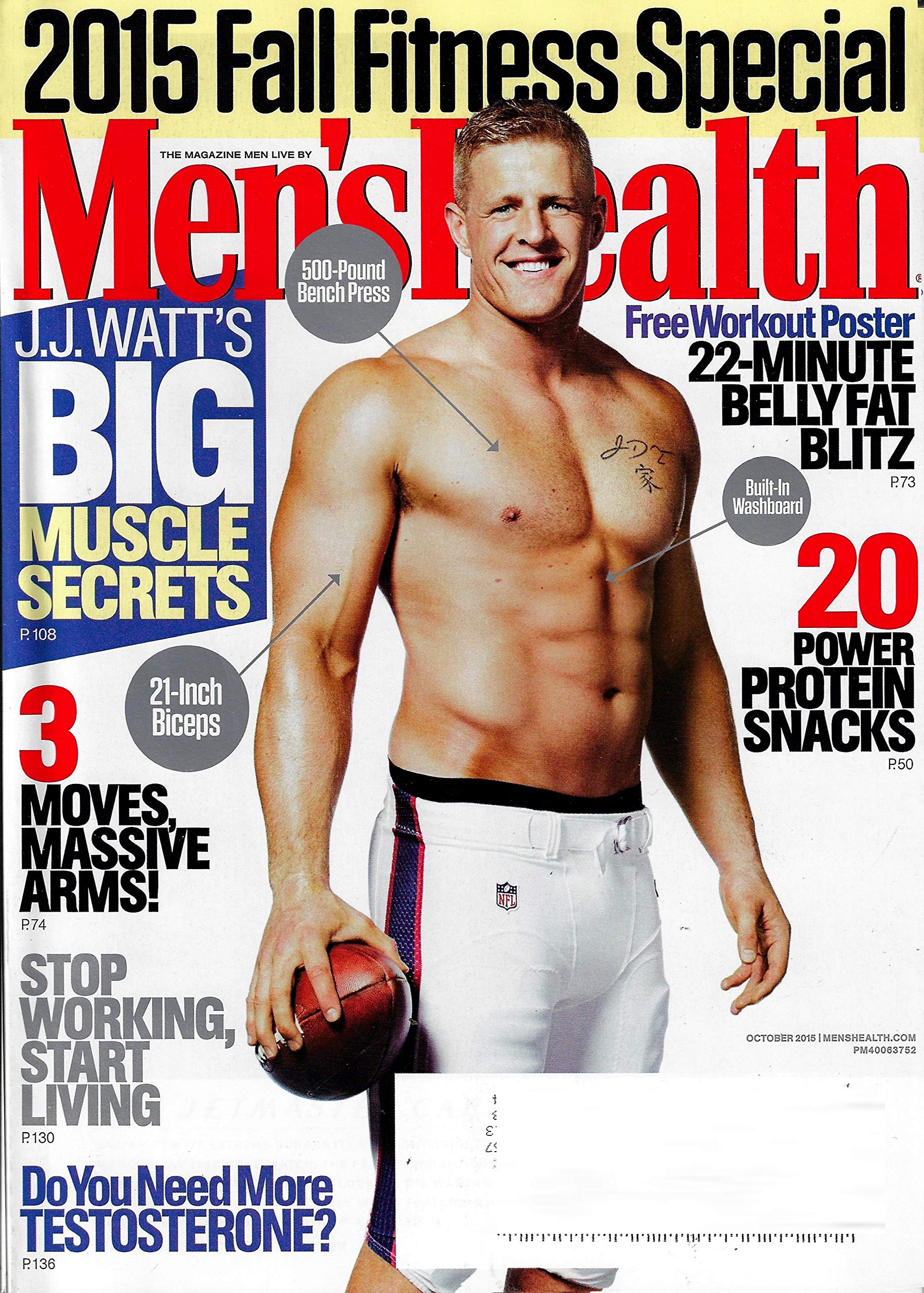J.J. Watt Workout Routine and Diet Plan