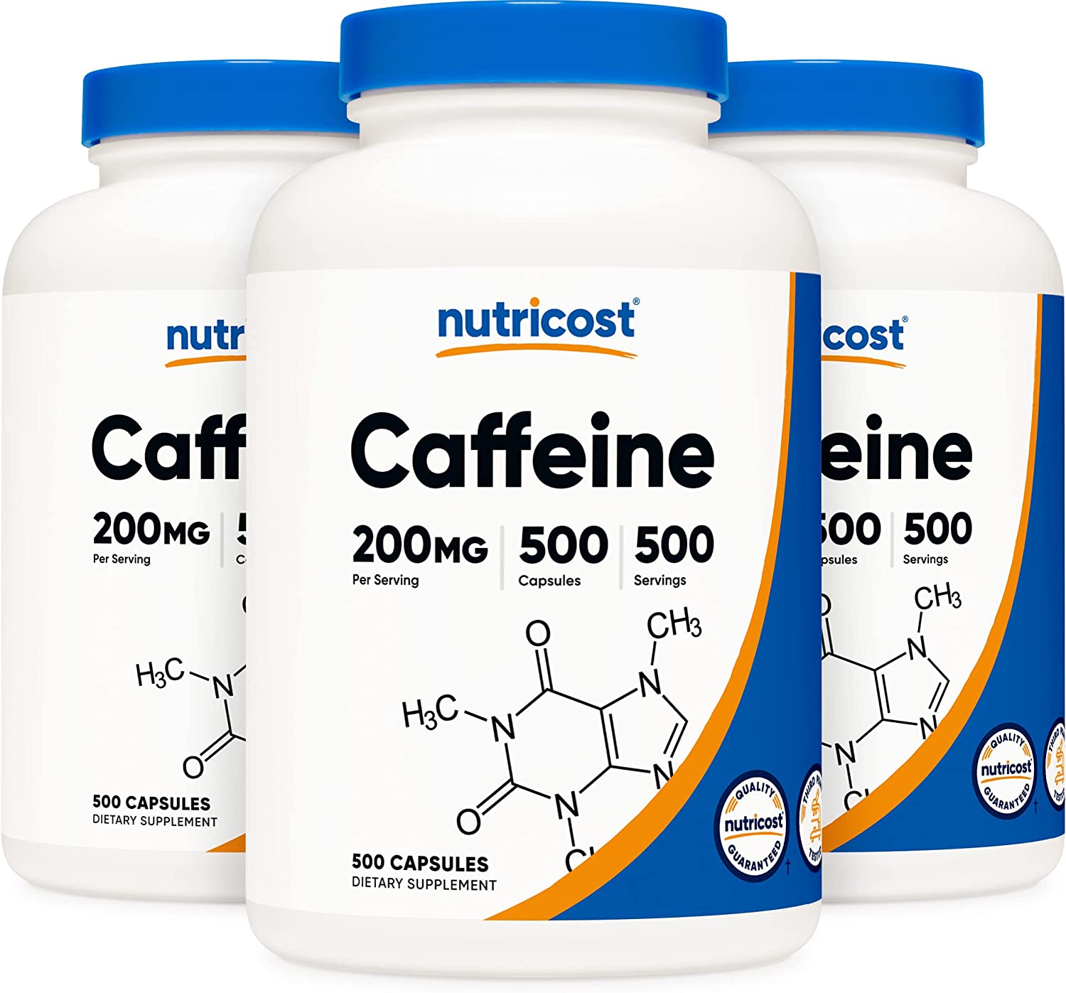 Nutricost Caffeine Pills (3 Bottles)
