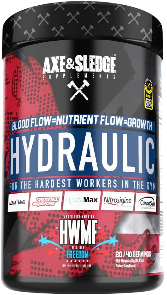 Axe & Sledge Supplements Hydraulic Stimulant-Free Pre-Workout 