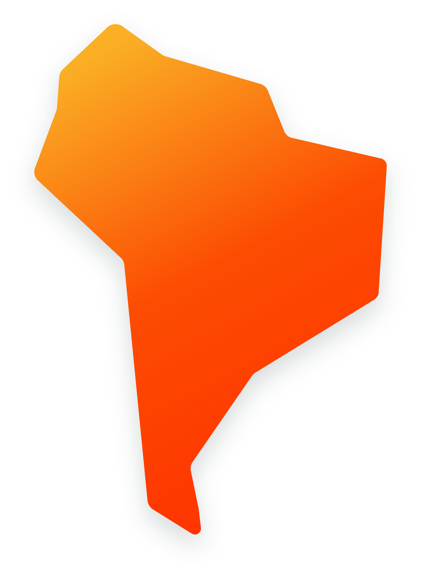 South America Illustration map