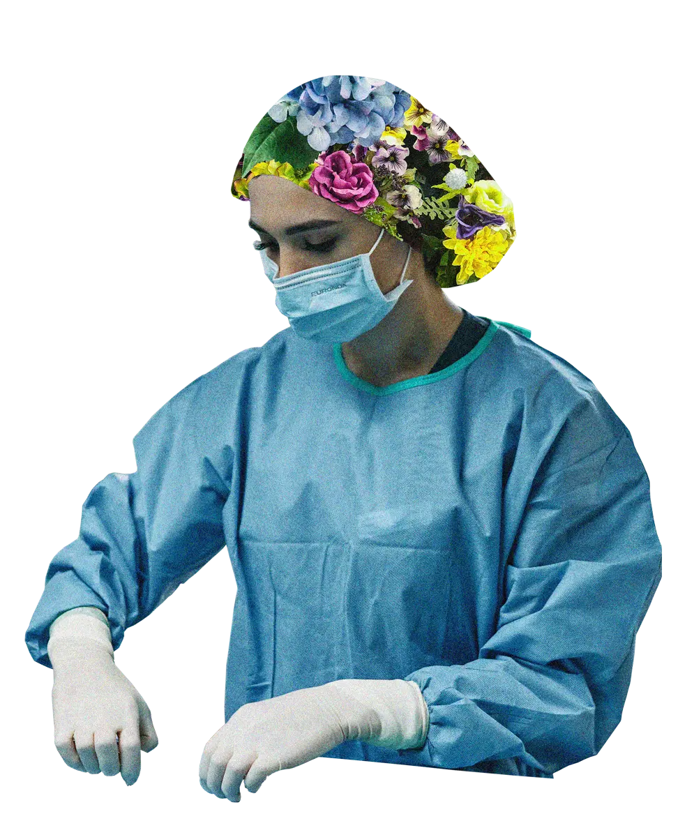 Collage motif nurse