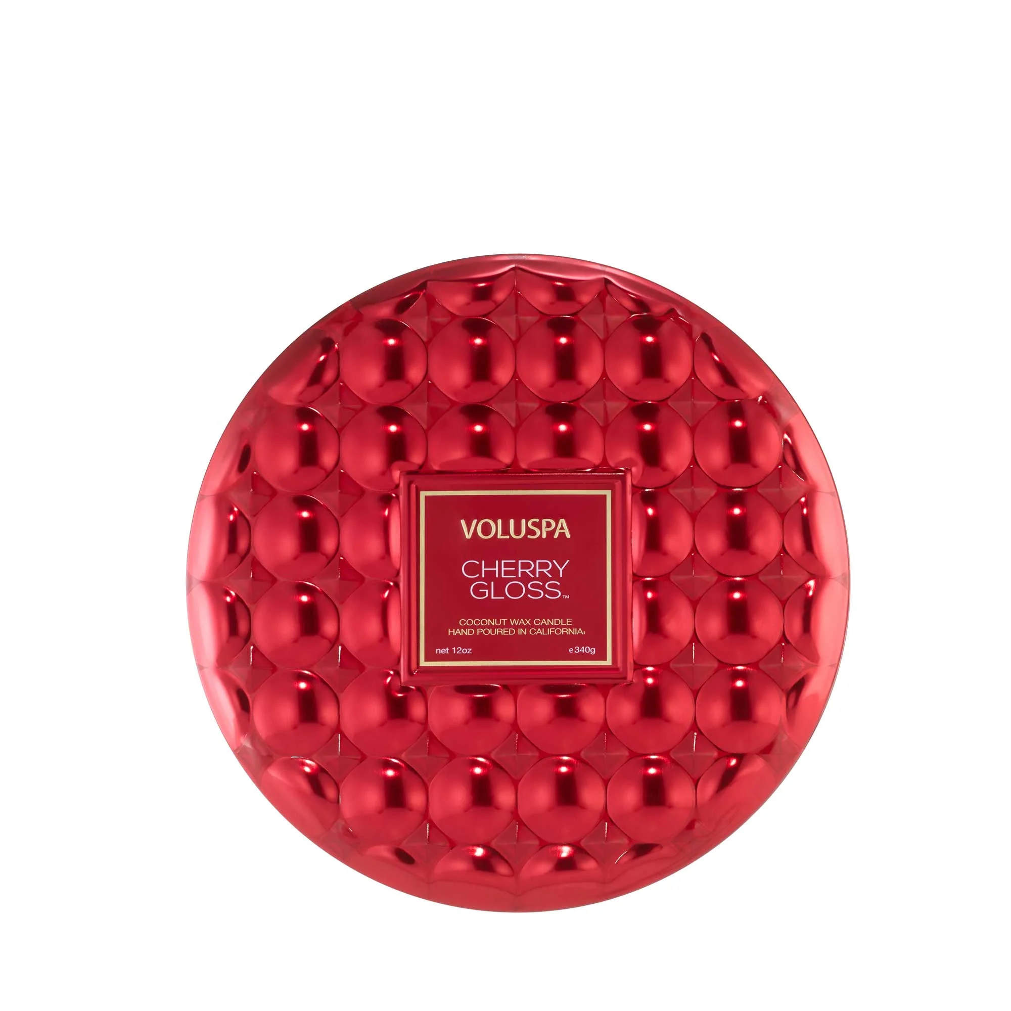 Voluspa Cherry Gloss 3 Wick Tin Candle at Renata's Organic Skincare