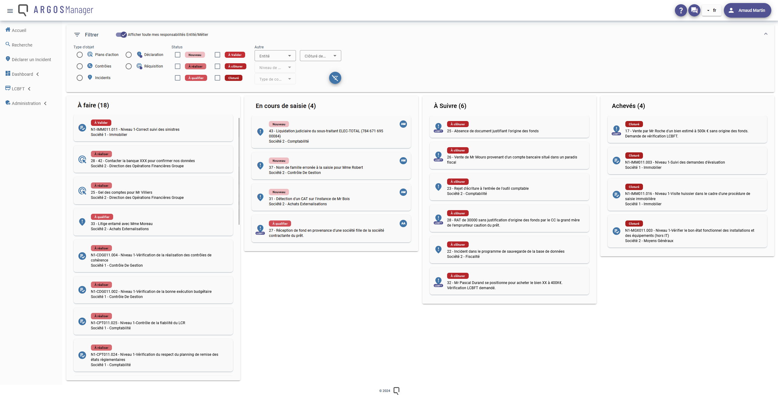 ARGOS Manager | Optimize your internal control