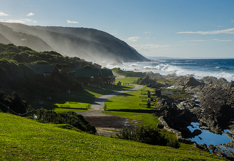 Ocean views from Storms River Mouth Rest Camp 