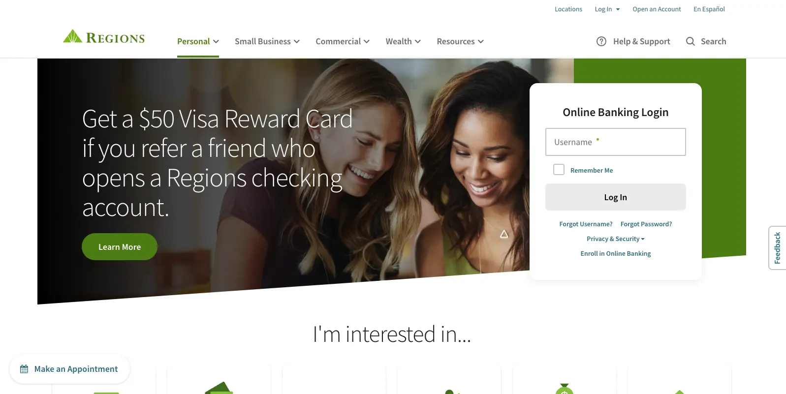 Regions Bank online