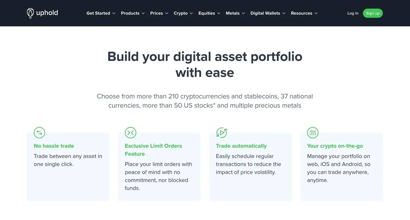Uphold Exchange.