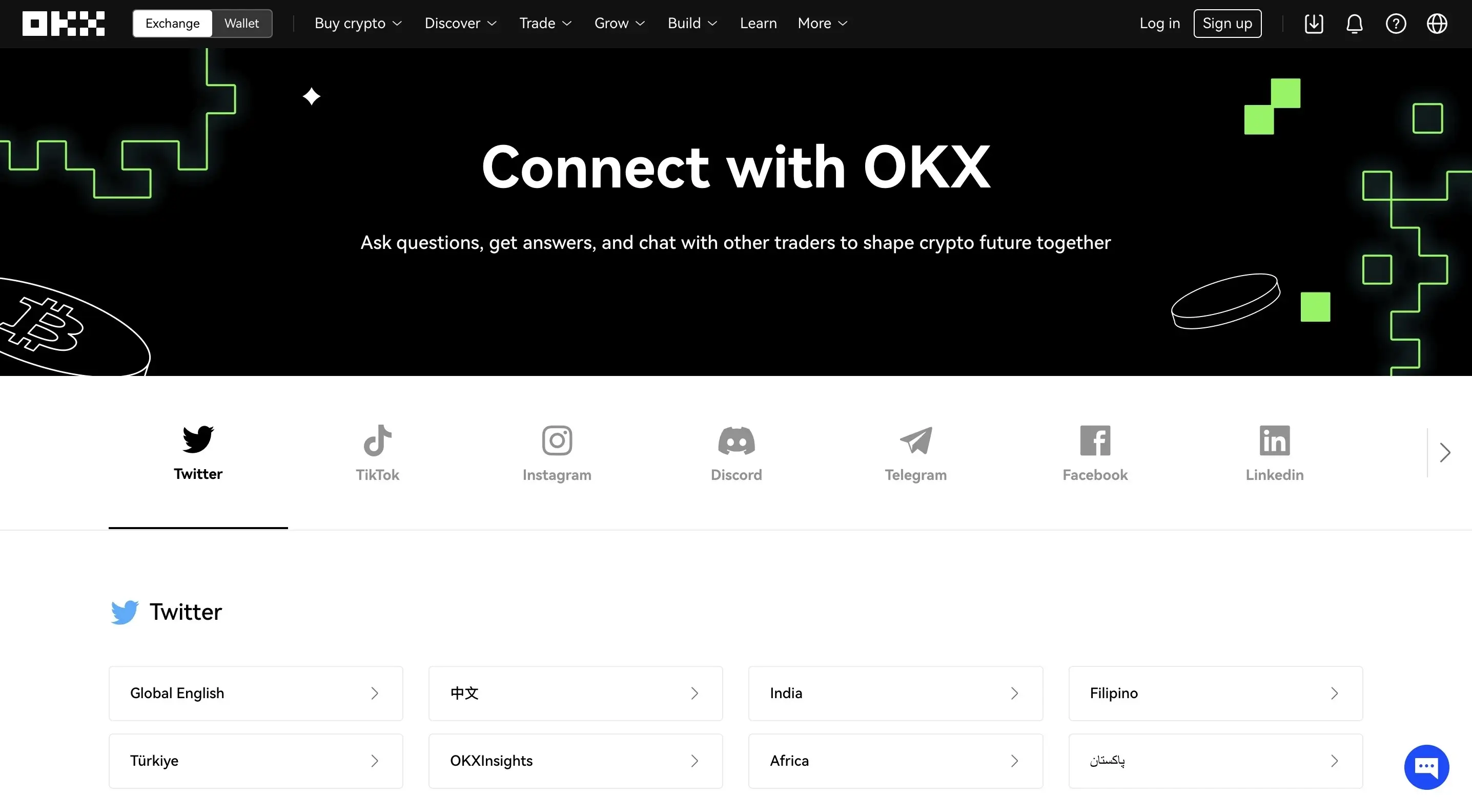 OKX: Social Media.