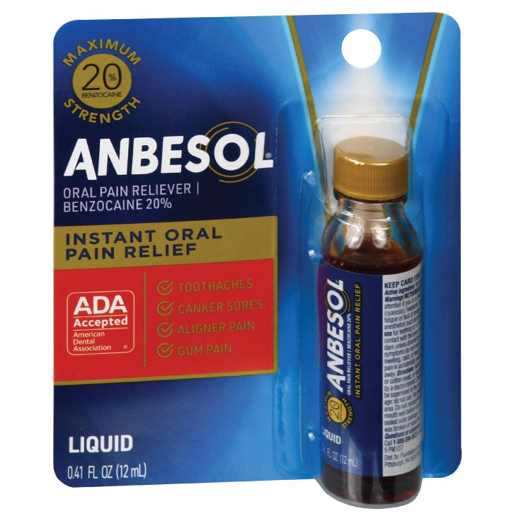 Anbesol® Instant Oral Pain Relief Liquid Maximum Strength