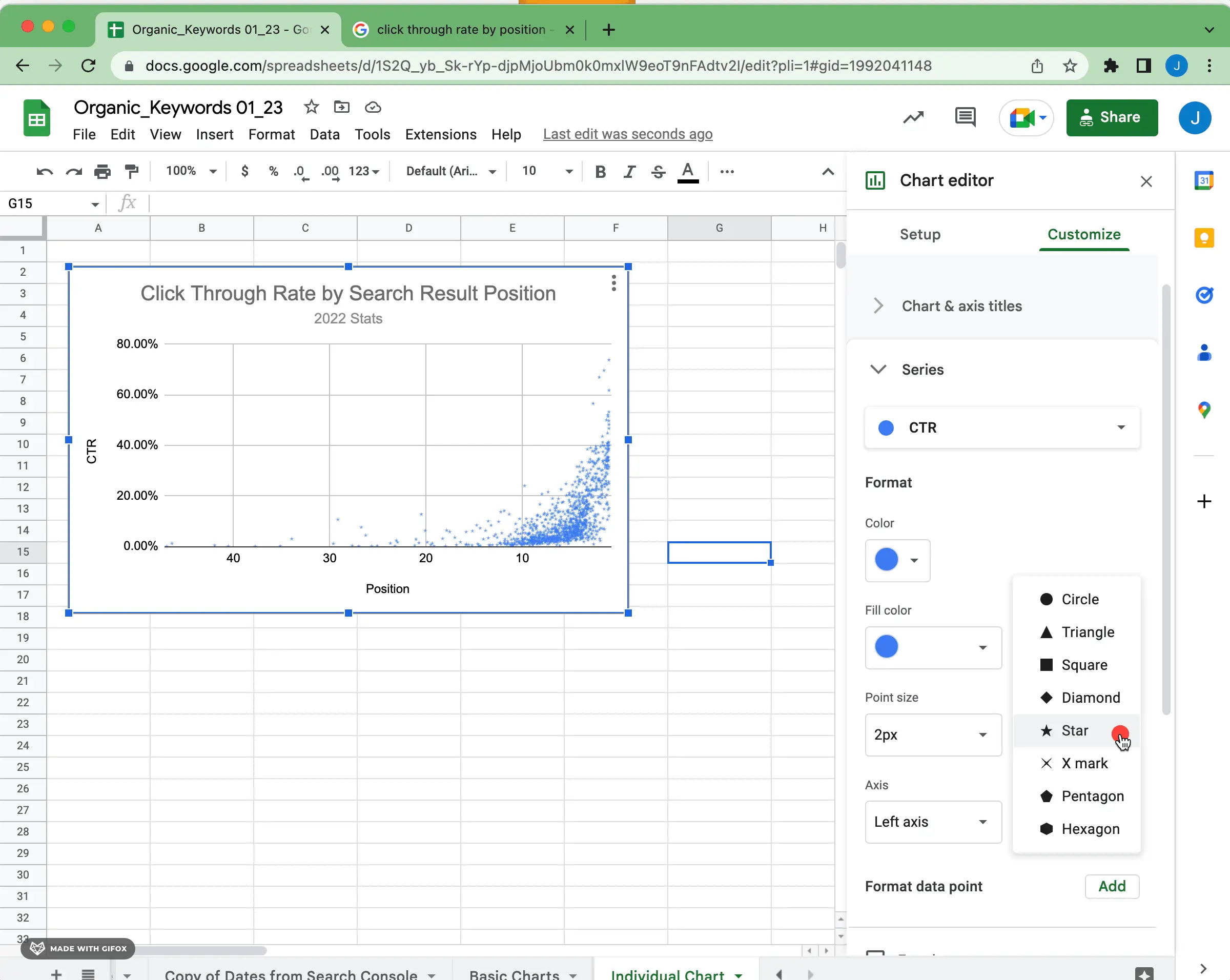 How To Create a Scatter Plot Using Google Sheets - Superchart