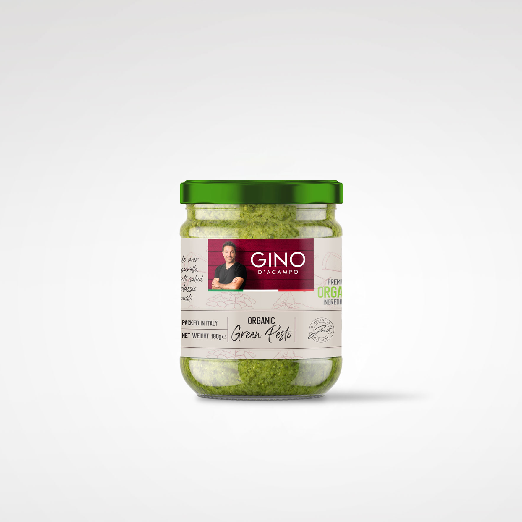 Gino D'Acampo Organic green pesto Bonta Italia