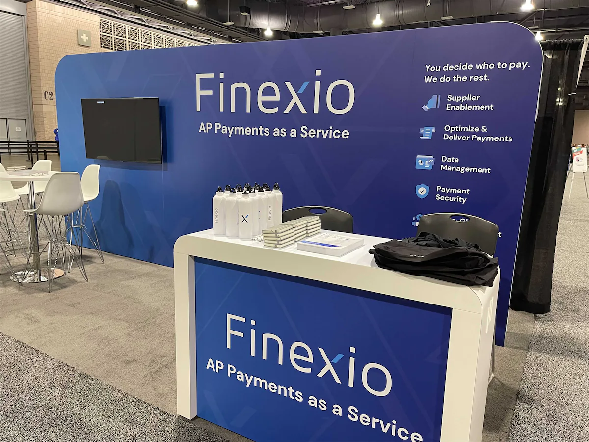 Finexio conference stand