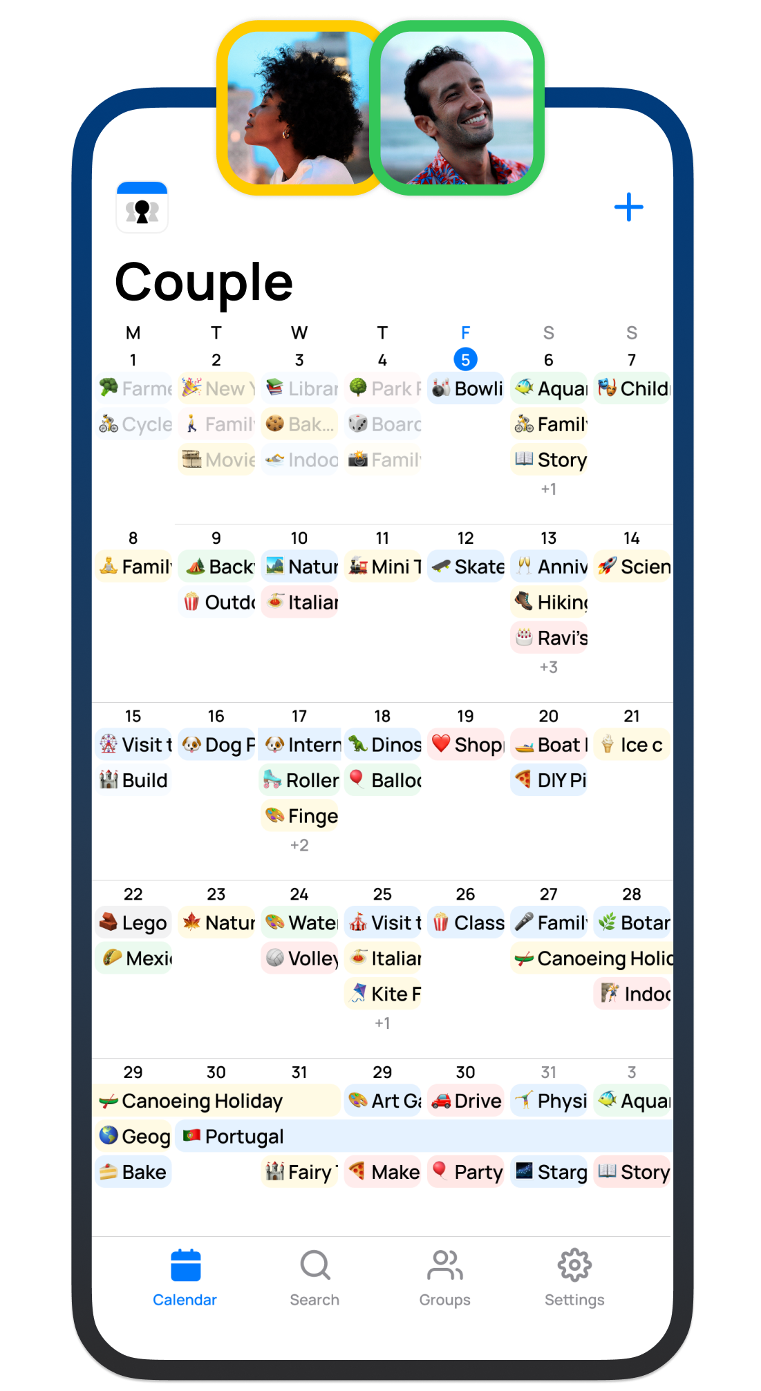Couples Calendar App | Private & Free | OurCal