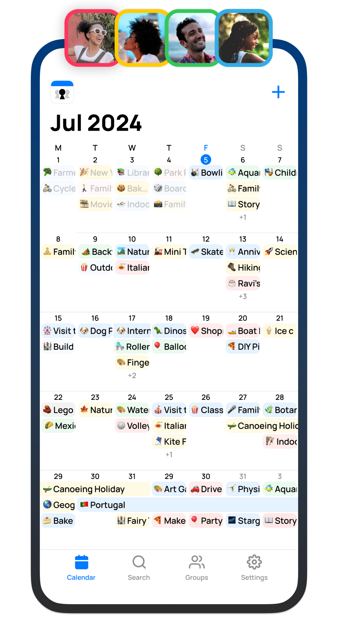 OurCal | Shared Calendar App for Families, Couples, & Groups