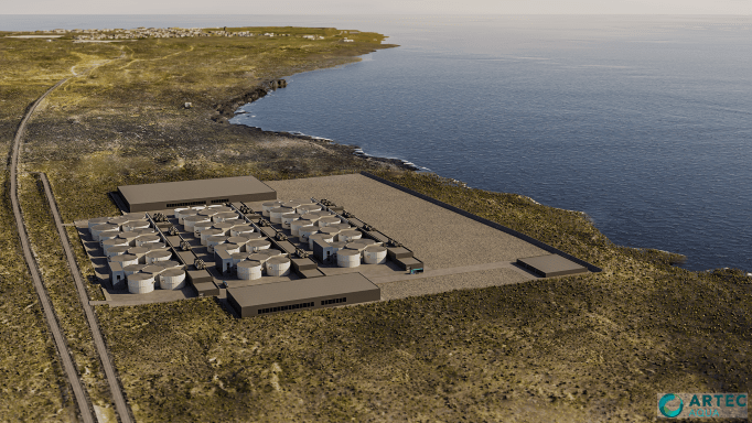 GeoSalmo and Artec Aqua sign an agreement for the construction of a fish farm in Ölfus
