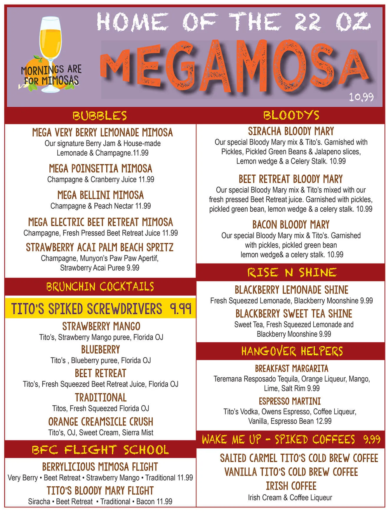 Berry Fresh Cafe Tasty Brunchin' Beverages Made from Scratch