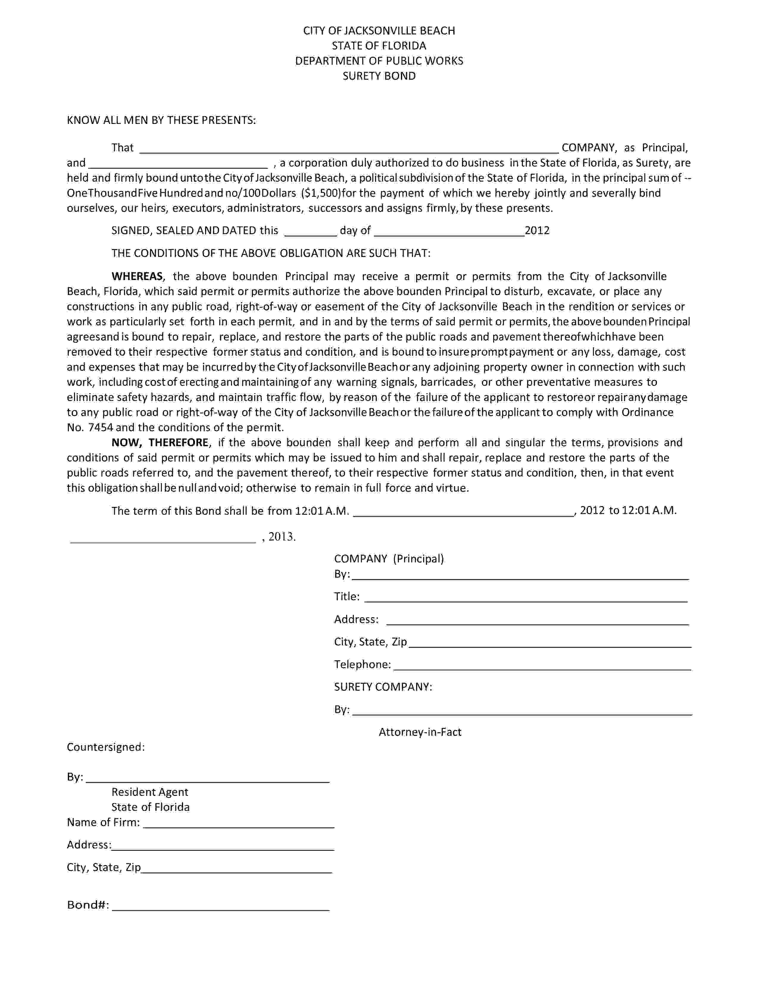 City Of Jacksonville Beach Jacksonville Beach City RightofWay