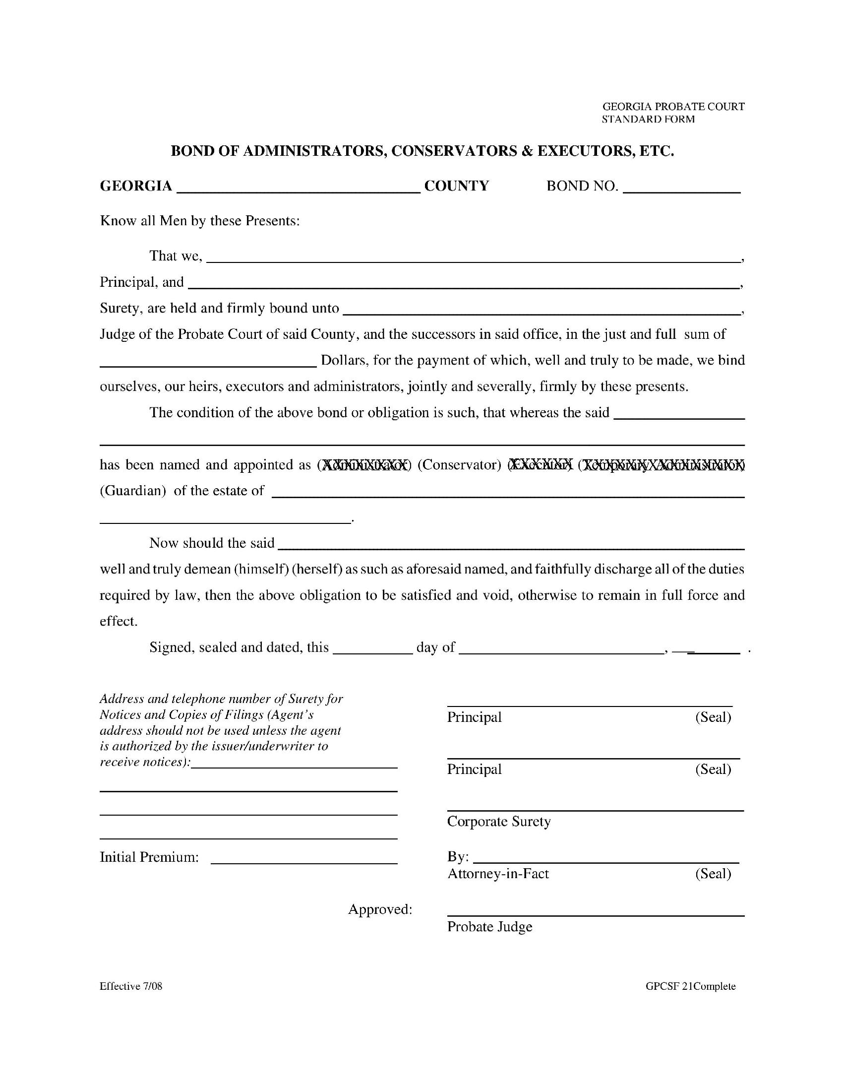 Guardian or Conservator of an Incapacitated Adult Bond EZ Surety Bonds