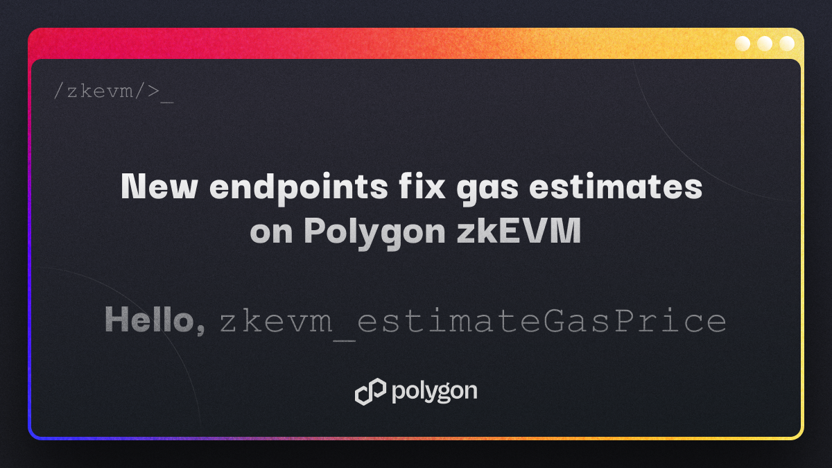 New Custom Endpoint for Polygon zkEVM