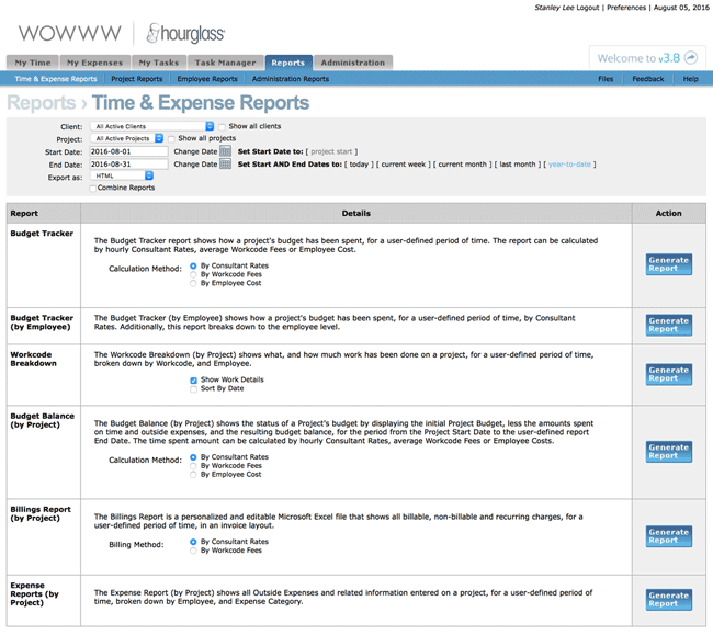 Consultant Billable Hours Report