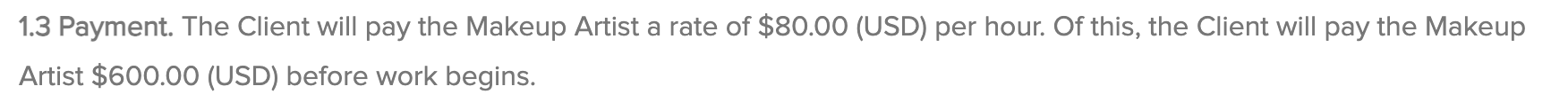 payment details clause