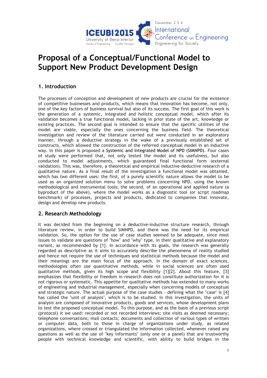 Product Development Proposal Template Sample
