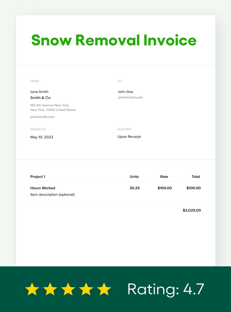 Junk Removal Invoice Template FREE 2023 Updated Bonsai