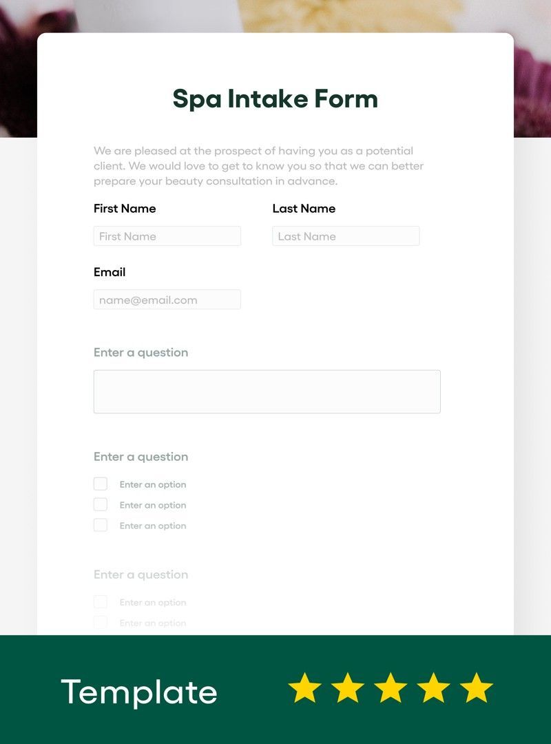 Spa Intake Form Template (FREE - 2023 Updated) - Bonsai
