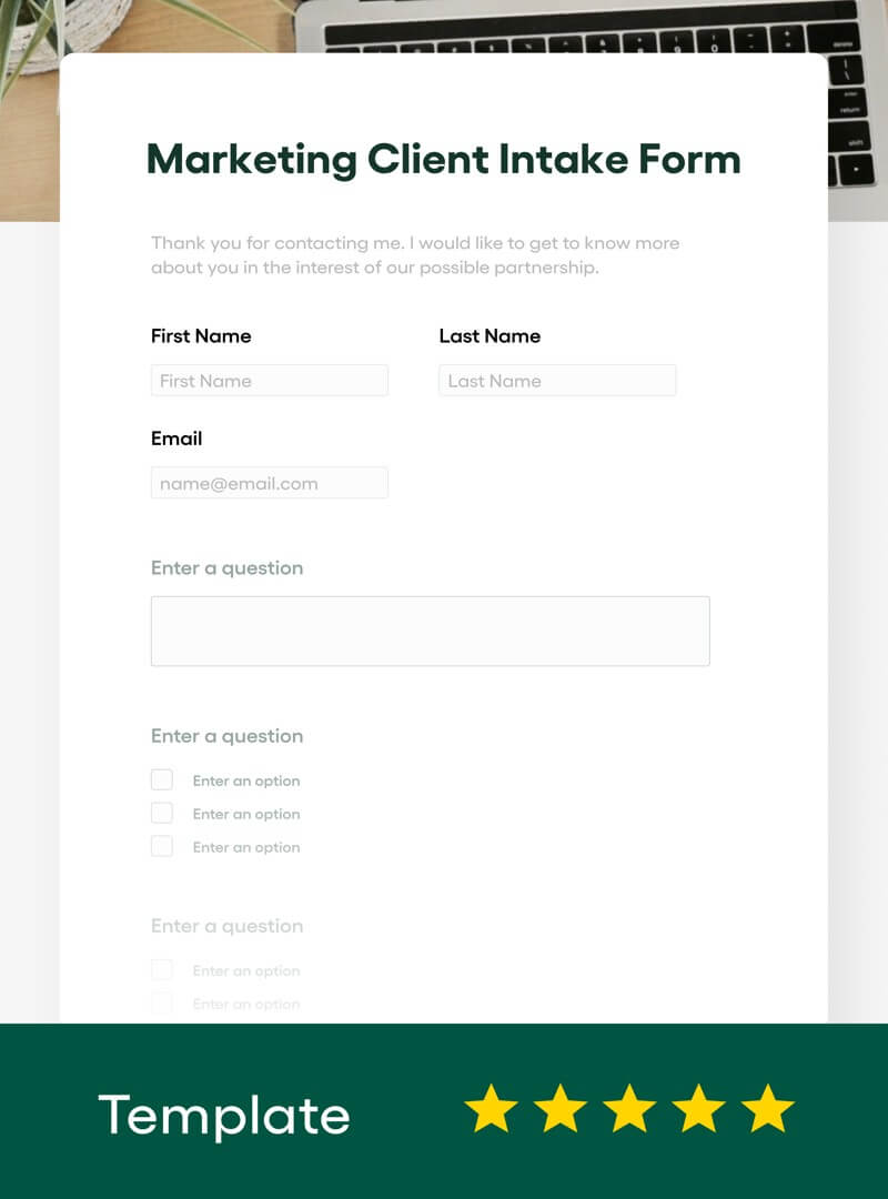 Marketing Client Intake Form Template (FREE - 2024 Updated) - Bonsai