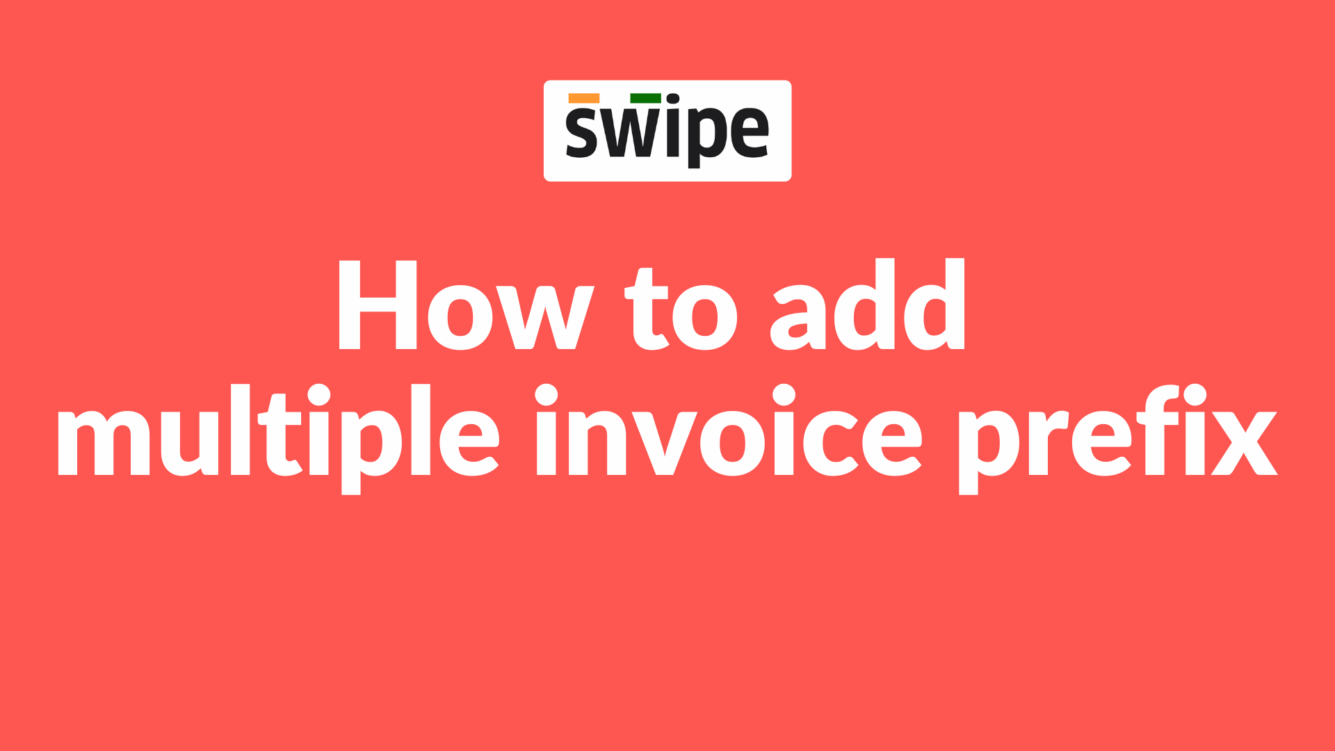 How to add multiple invoice prefixes on Web